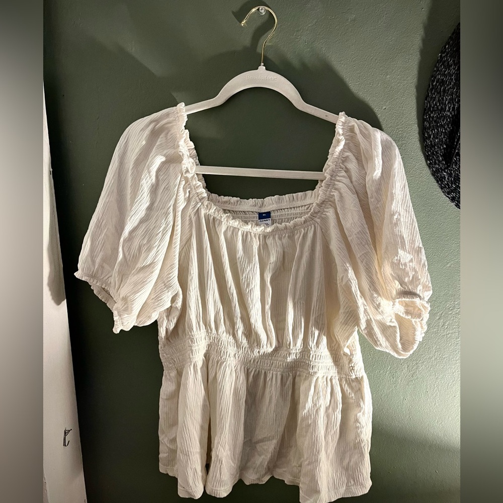 Old Navy Cream Blouse